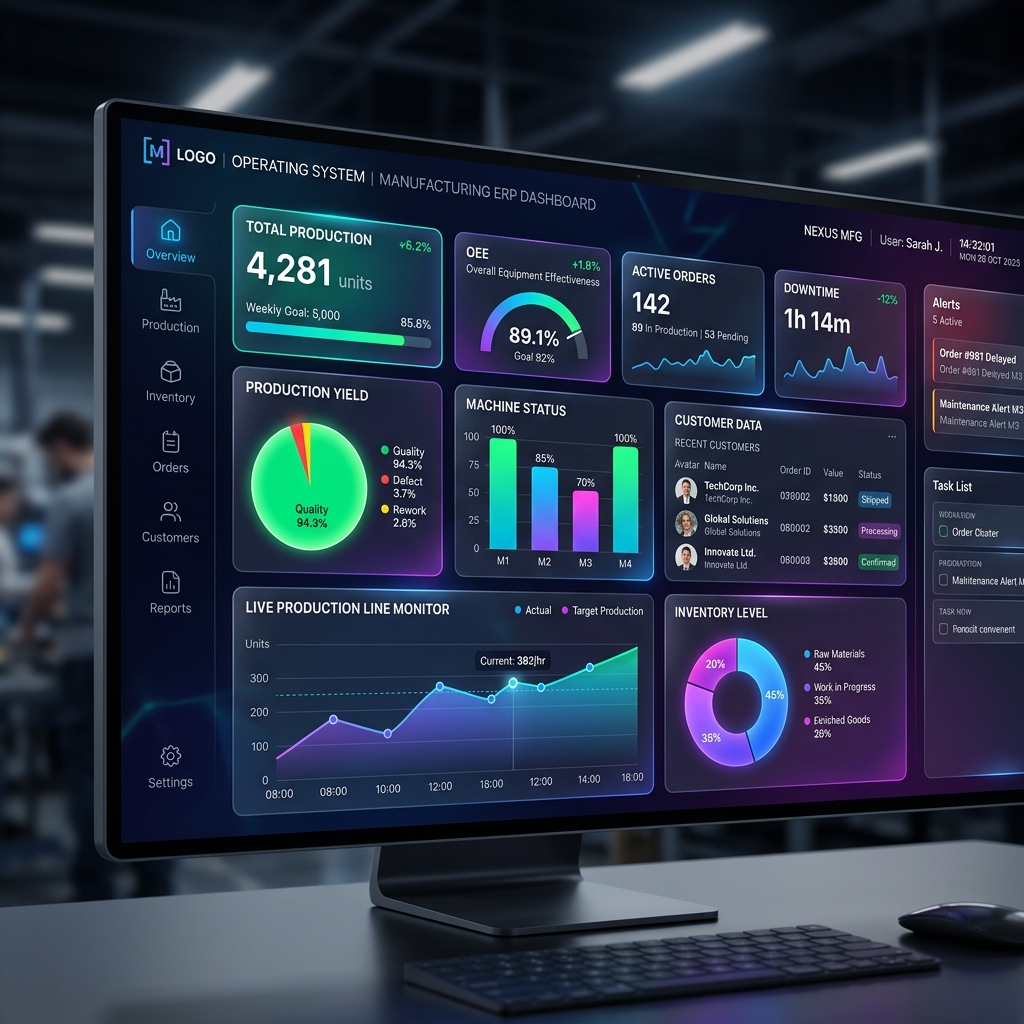Manufacturing ERP Dashboard